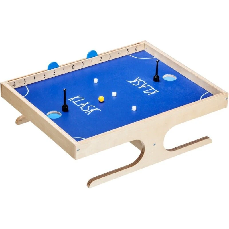 Klask magnetbrætspil i træ – actionfyldt 2-spiller airhockey