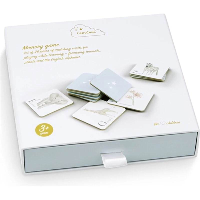 Cam Cam Copenhagen Huskespil Alphabet Animals – 50 kort