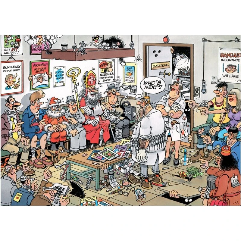 Jan van Haasteren – I venteværelset, puslespil 500 brikker