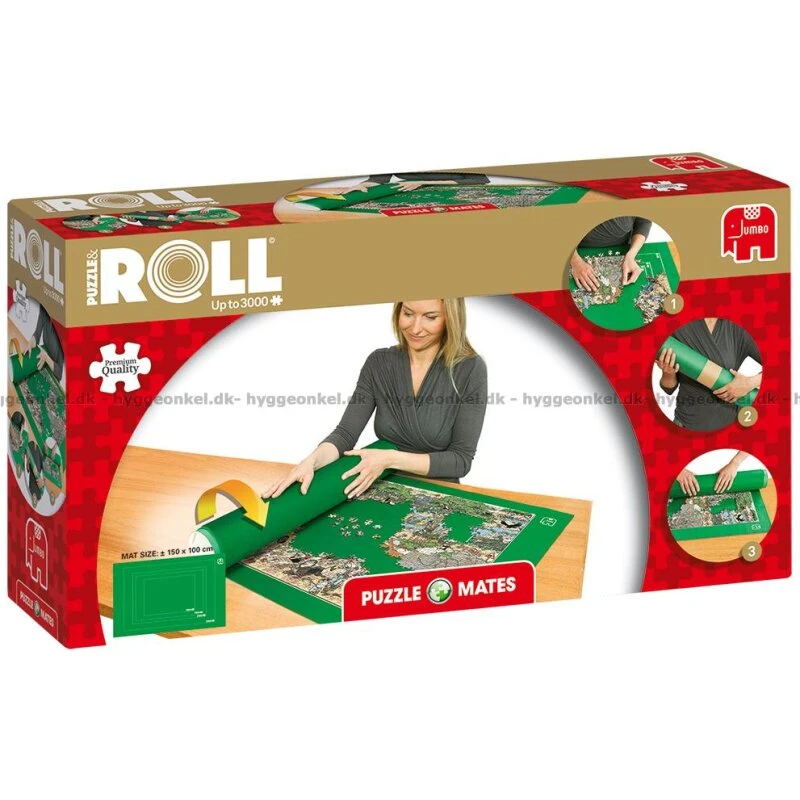 Jumbo Puzzle & Roll måtte 150x100 cm – op til 3000 brikker
