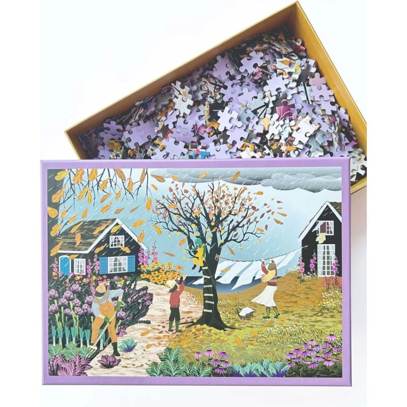 ViSSEVASSE HERE COMES THE RAIN - puslespil, 1000 brikker