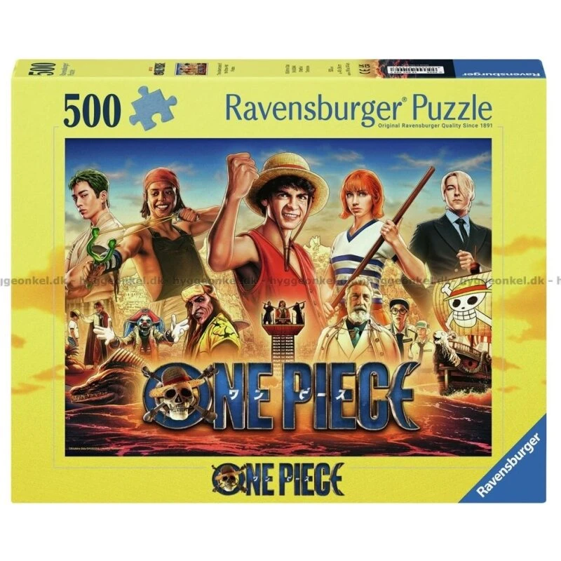 Ravensburger One Piece – Straw Hat Pirates 500 brikker (49×36 cm)