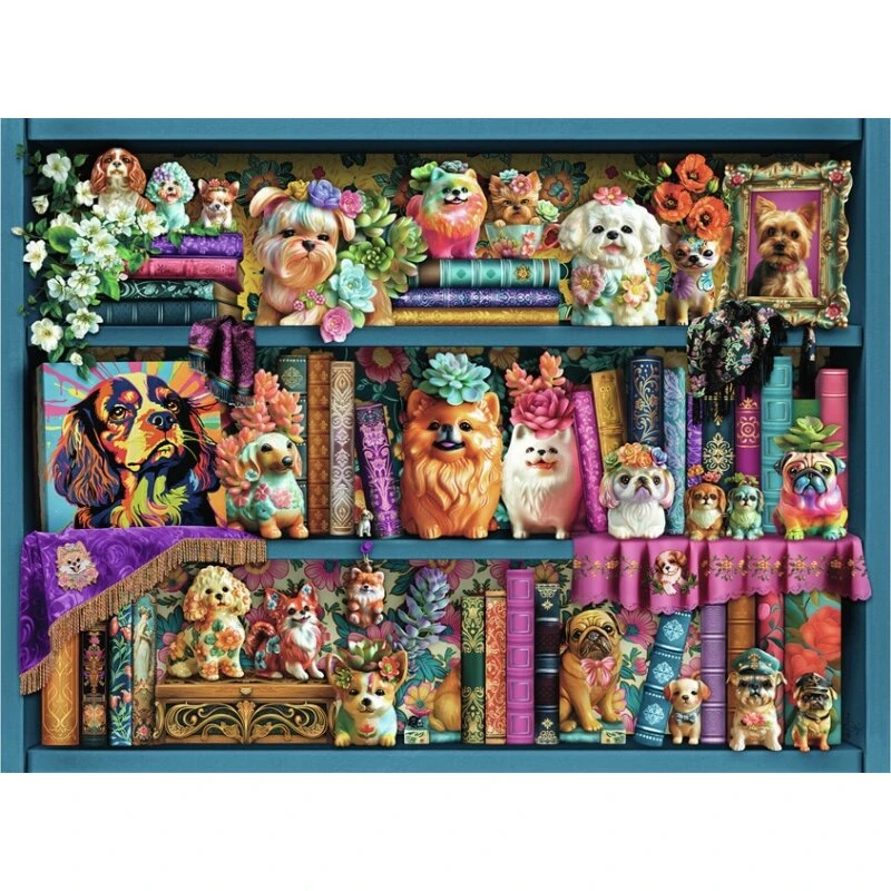 Ravensburger Precious Porcelain Pups – 500 brikker (49x36 cm)