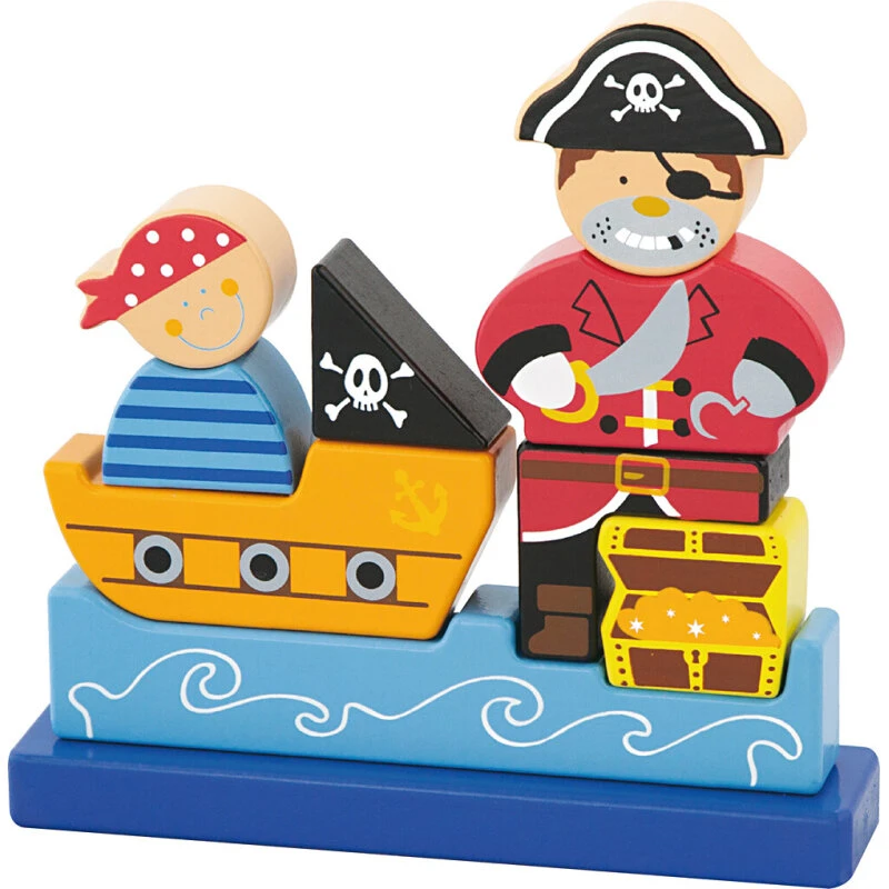 VIGA Magnetisk 3D-træpuslespil, Sørøver