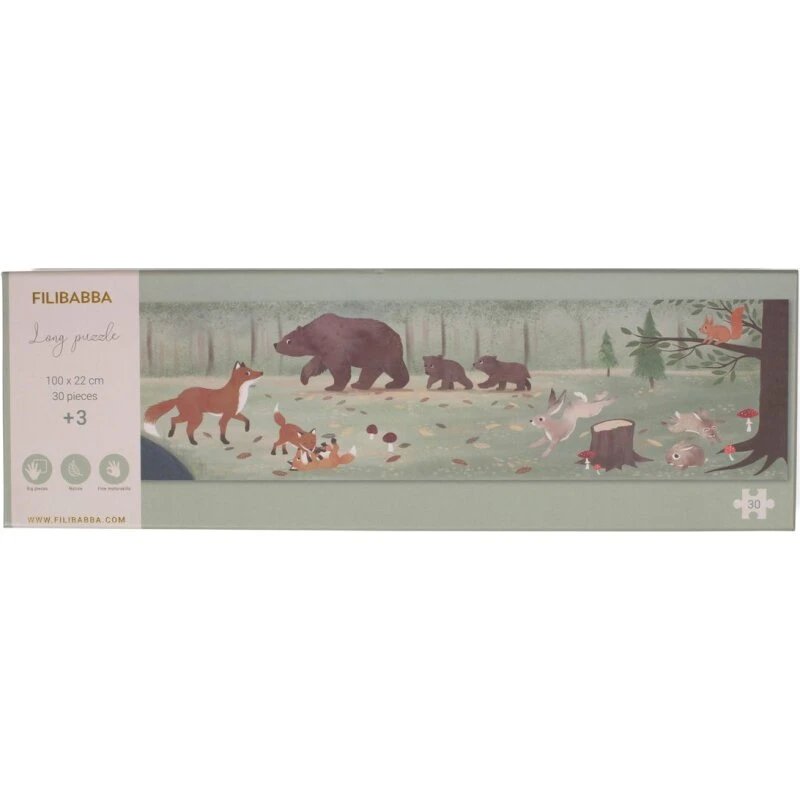 Filibabba Puslespil 30 brikker – Nordiske dyr
