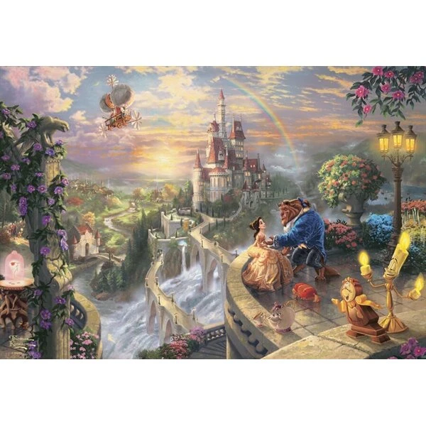 Schmidt Puzzles Thomas Kinkade: Skønheden og Udyret - 500 brikker