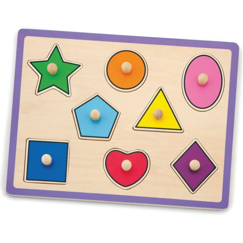 Viga Knoppuslespil Figurer 8 brikker 30 x 22,5 cm – fra 18 mdr.