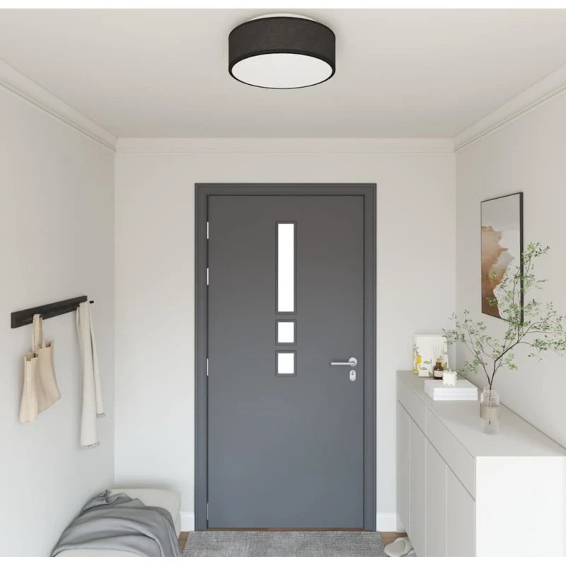vidaXL Loftlampe Sort 38 x 13,5 cm Stof
