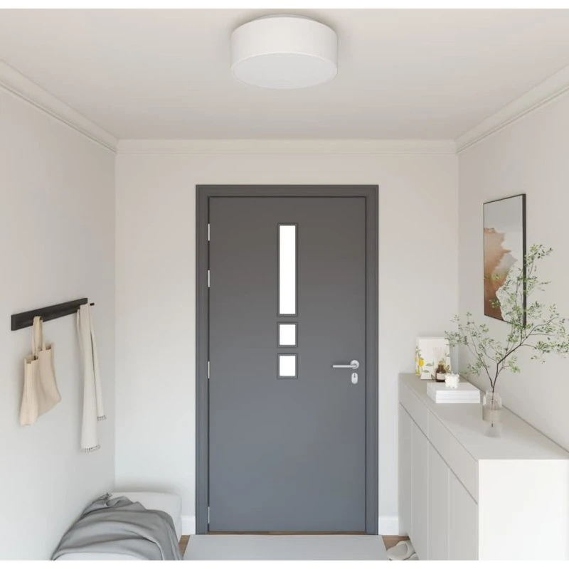 vidaXL Loftlampe Hvid 38 x 13,5 cm Stof