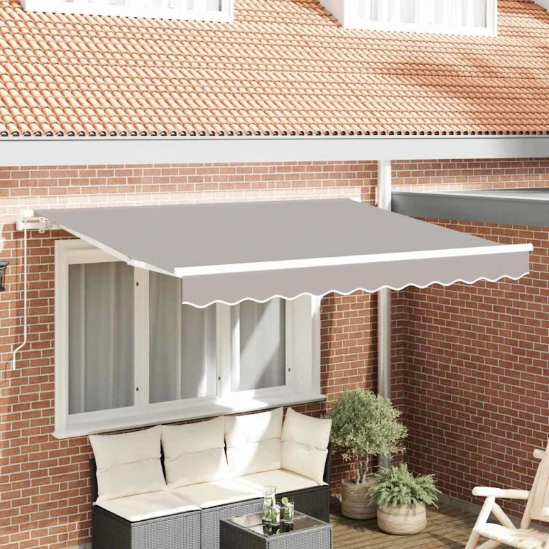vidaXL Reservedug Lysegrå 3x2,5 m Polyester