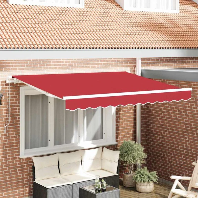 vidaXL Reservedug Rød 3,5 x 2 m Polyester