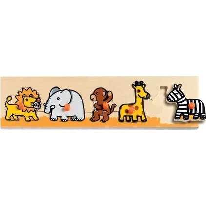 Djeco Knoppuslespil 5 brikker - Savannen
