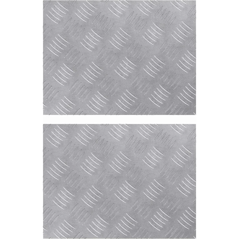 vidaXL Trappe Tredje 2 stk Sølv 40 x 30 cm Aluminium