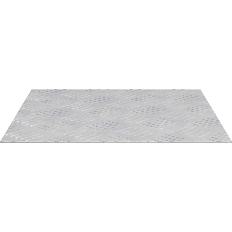 vidaXL Trappe Tread Firkantet 2 pcs Sølv 40 x 40 cm Aluminium