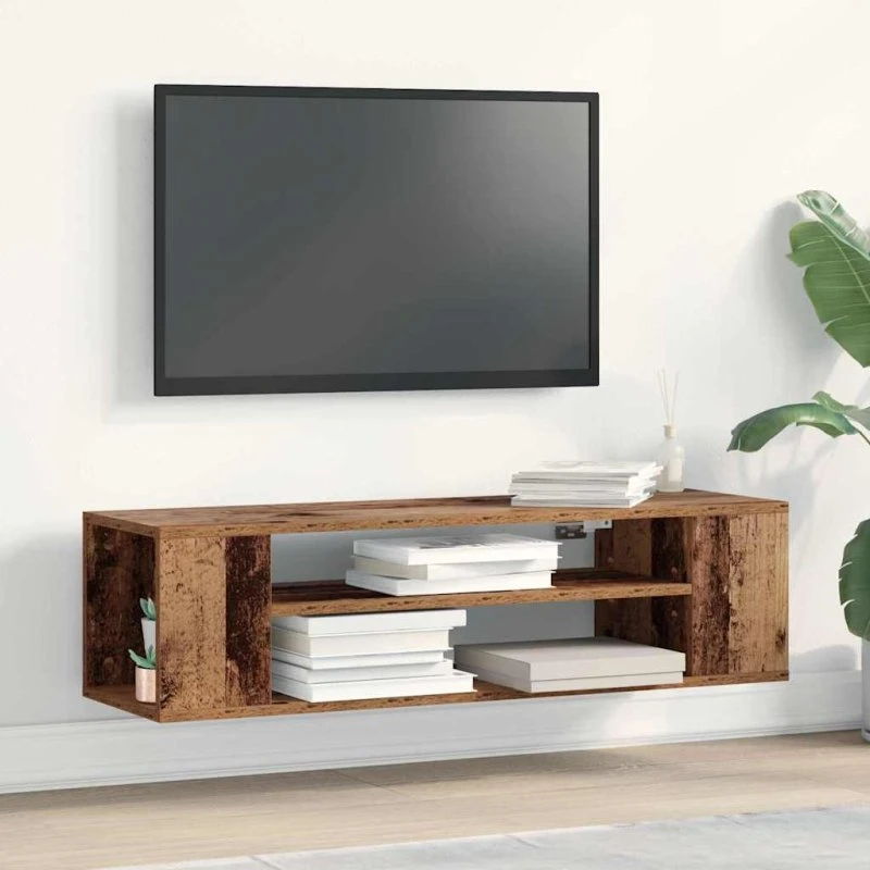 vidaXL TV-skab Gammelt Træ 100 x 30 x 26,5 cm