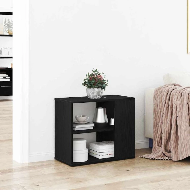 vidaXL Sideboard Sort 60 x 30 x 50 cm Konstrueret Træ