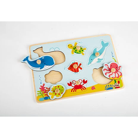 Safari/hav træpuslespil - assorteret