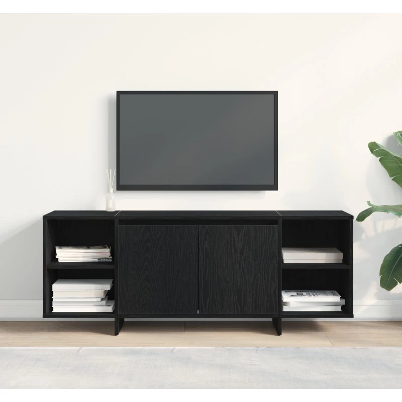 vidaXL TV-skab Sort 120 x 30 x 40,5 cm Konstrueret træ