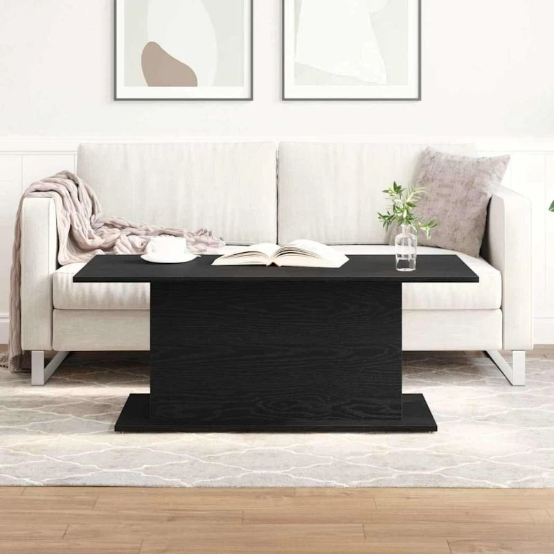 vidaXL Sofabord Sort 102 x 55,5 x 40 cm Konstrueret Træ