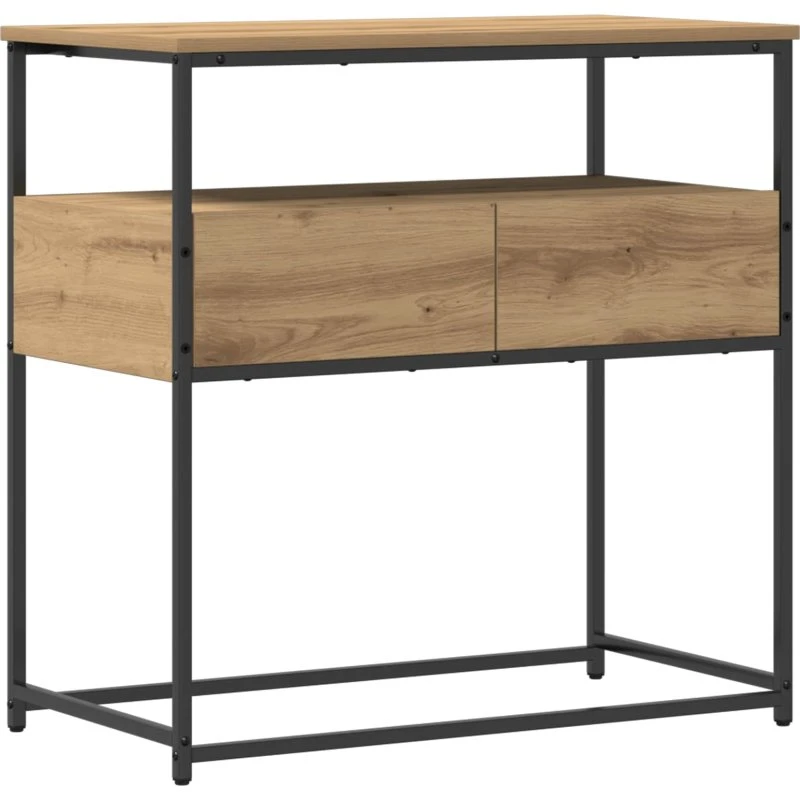 vidaXL Konsolbord Artisan Egetræ 75x40x75 cm
