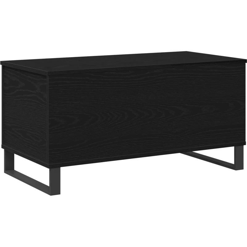 vidaXL Sofabord Sort 90 x 44,5 x 45 cm Konstrueret Træ
