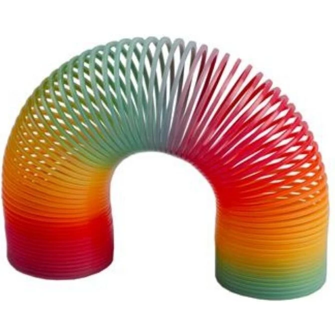 Magni Gående fjeder - Regnbue 15 cm