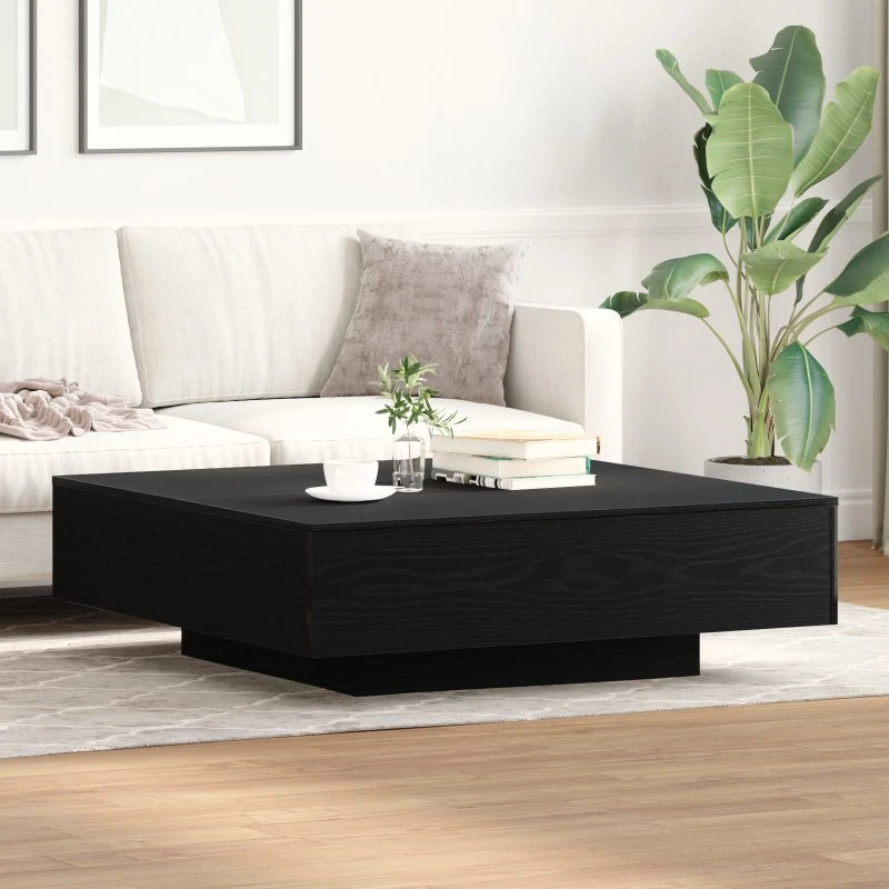 Eg 100 X 100 X 31 Cm Sort Sofabord