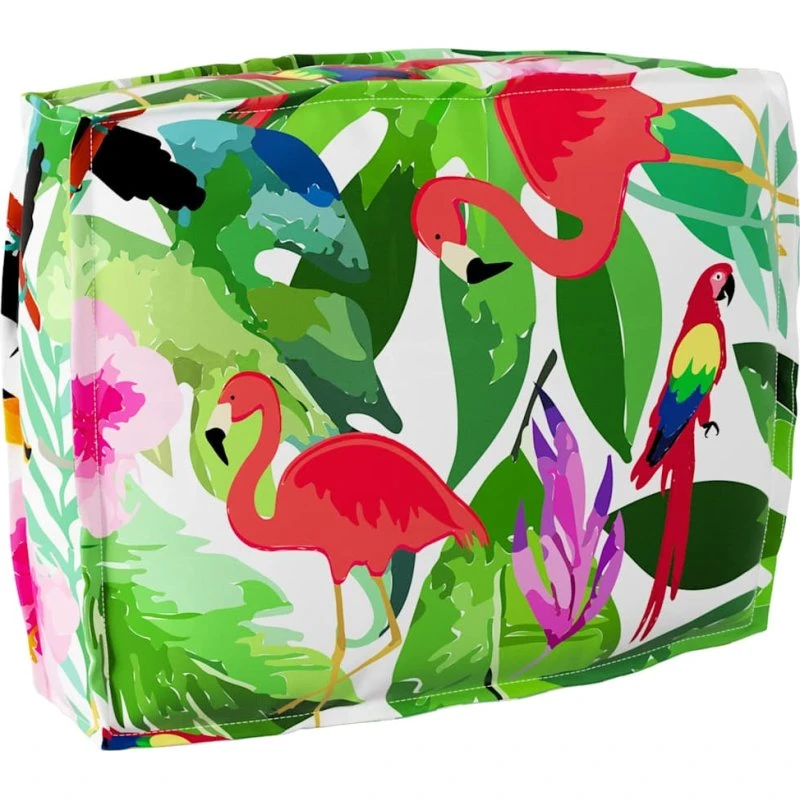 vidaXL Pude Blomstret 50 x 40 x 12 cm Oxfordstof