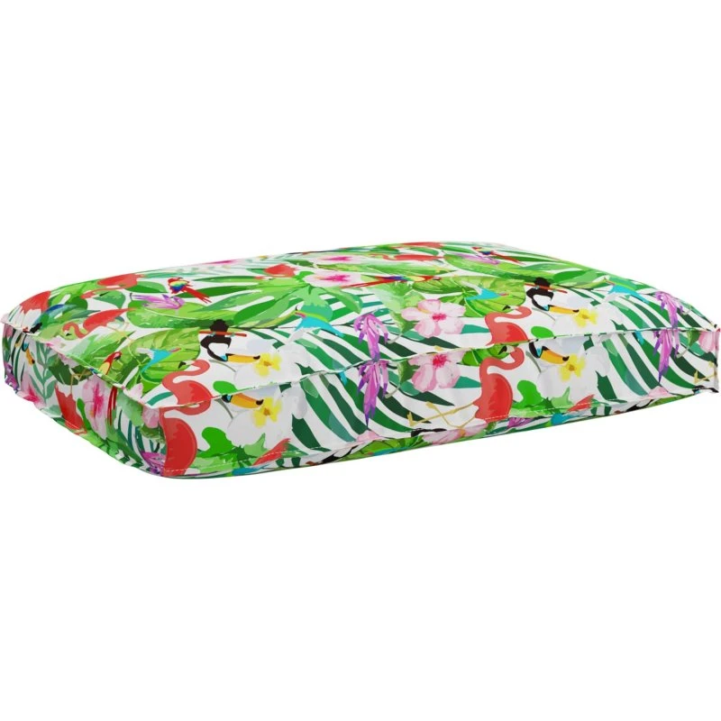 vidaXL Pude Blomstret 120 x 80 x 12 cm Oxford stof