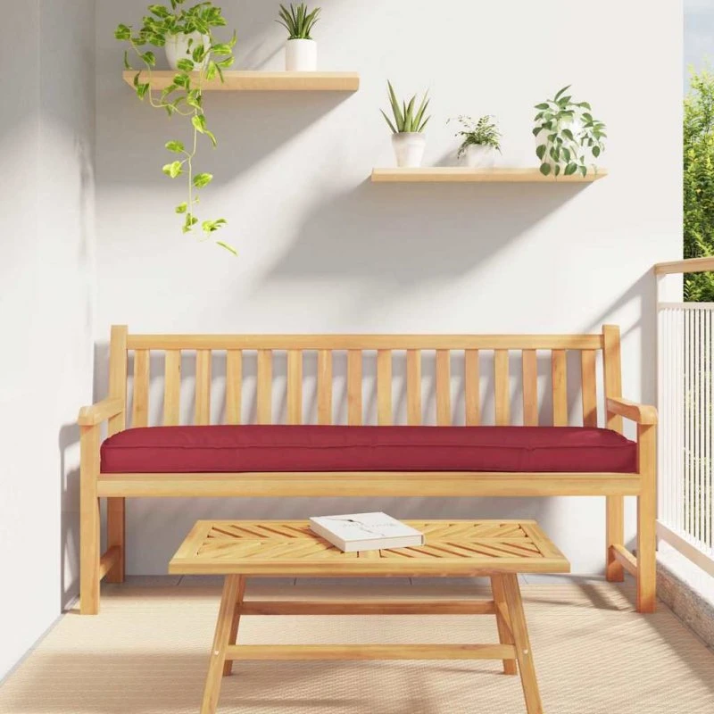 vidaXL Pallet Pude Vinrød 200 x 40 x 8 cm Oxford Stof