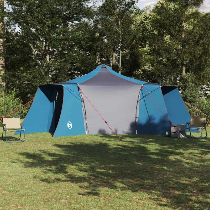 vidaXL Tipi telt 492 x 492 x 275 cm blåt med opbevaring