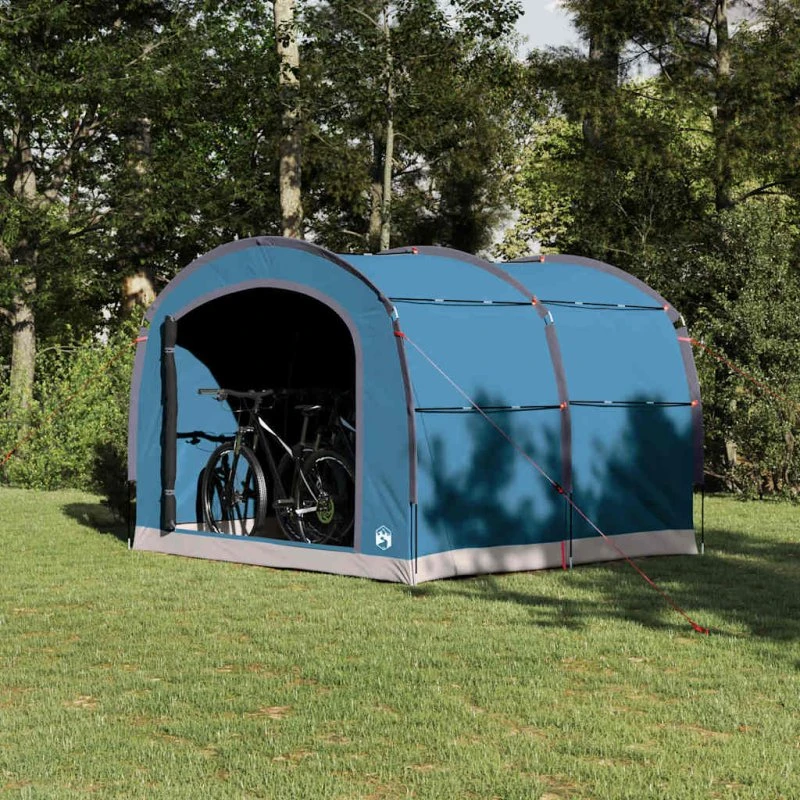 vidaXL Cykeltelt med Tag og Opbevaring, Blå, 268 x 240 x 191 cm