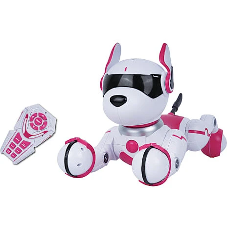 Action Zone fjernstyret robot hund - lyserød