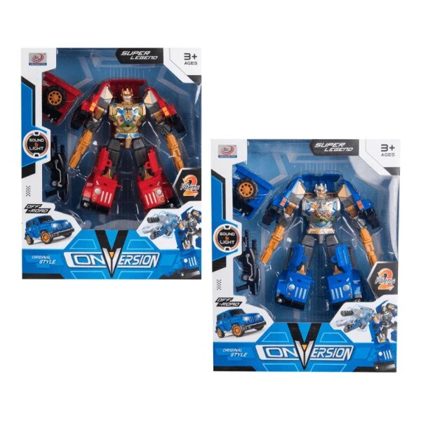 WARRIOR Legetøjsrobot/offroad-bil med lys og lyd