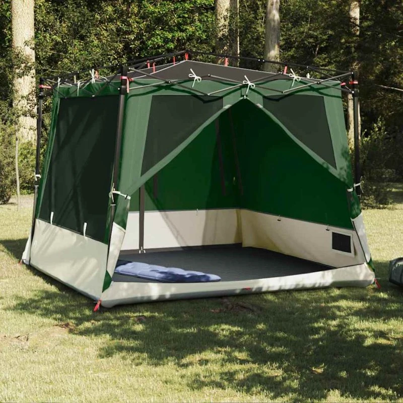 vidaXL Indertelt Grøn 291 x 291 x 240 cm med opbevaring