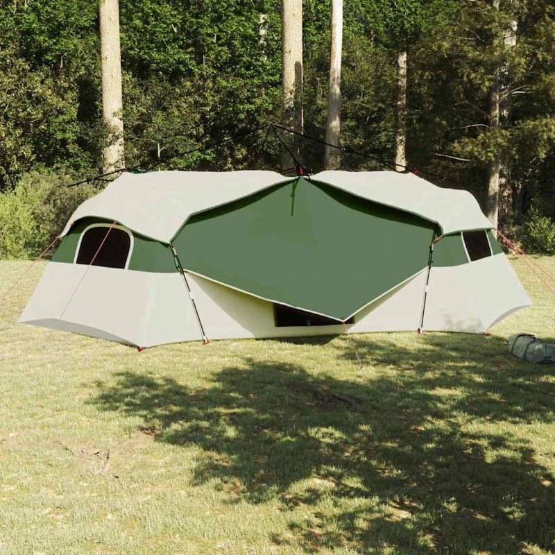 vidaXL Familieindertelt Grøn 520x520x190 cm med opbevaring