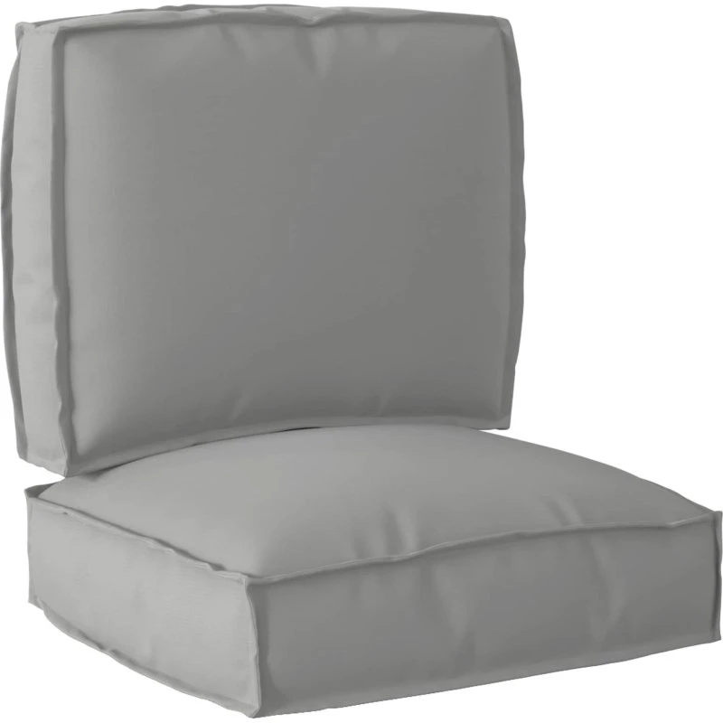 vidaXL Palle Pudesæt 2 stk Grå 50 x 50 x 12 cm Oxford stof