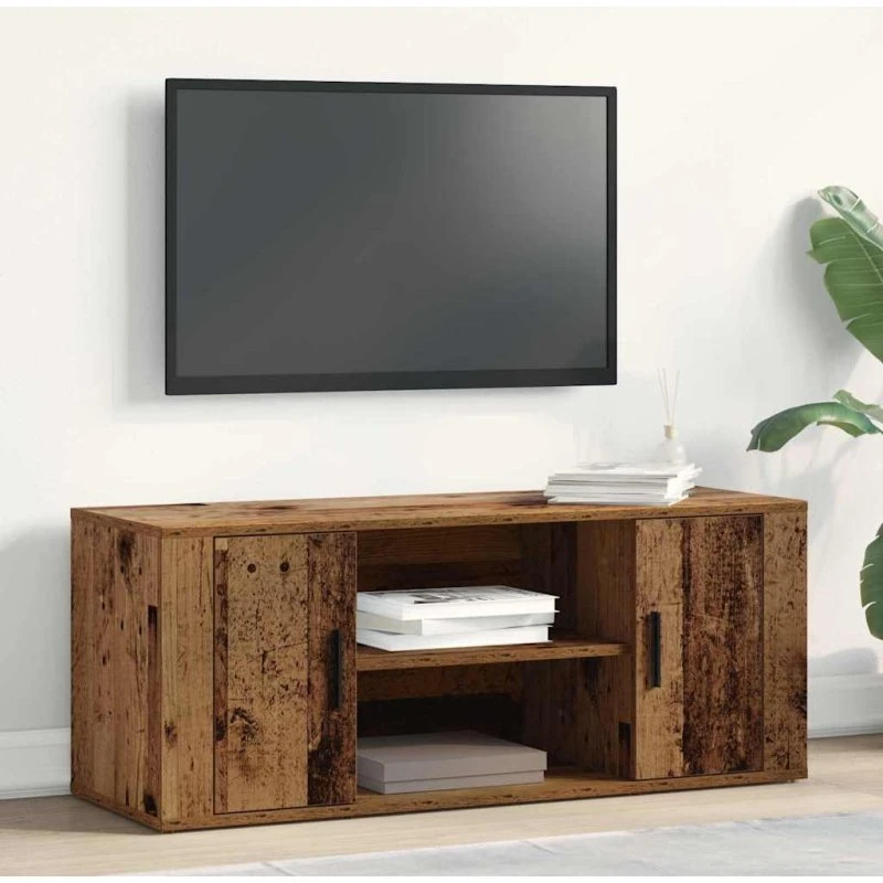 vidaXL TV-skab Gammelt Træ 100 x 35 x 40 cm Konstrueret Træ