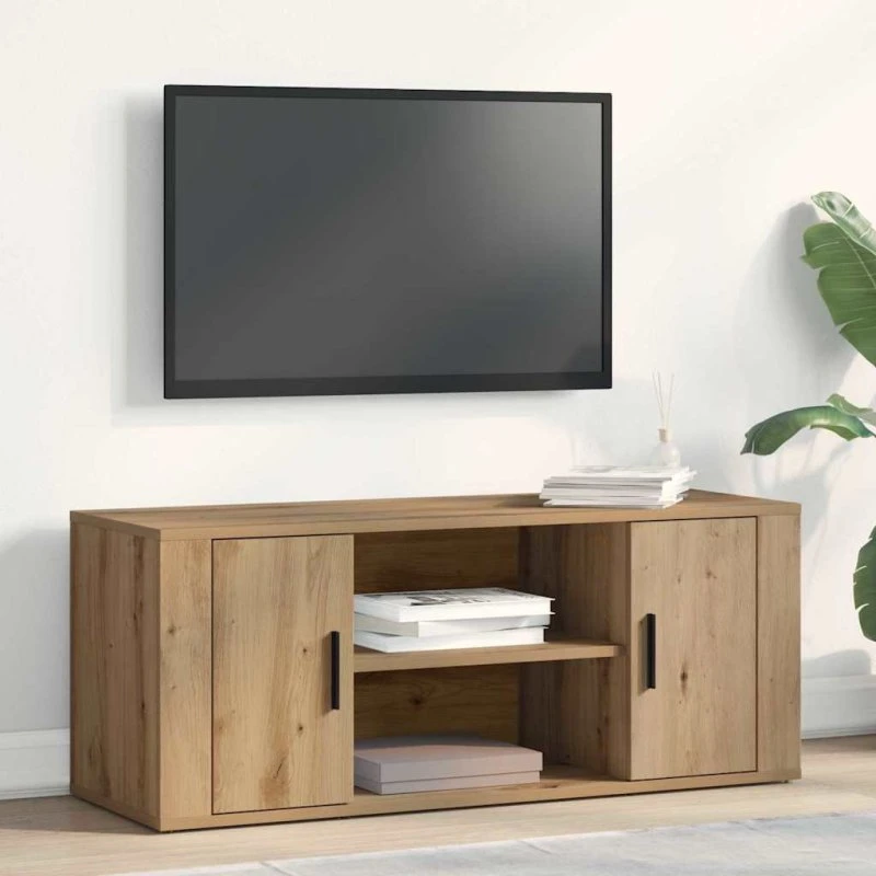 vidaXL TV-skab Artisan Eg 100 x 35 x 40 cm konstrueret træ