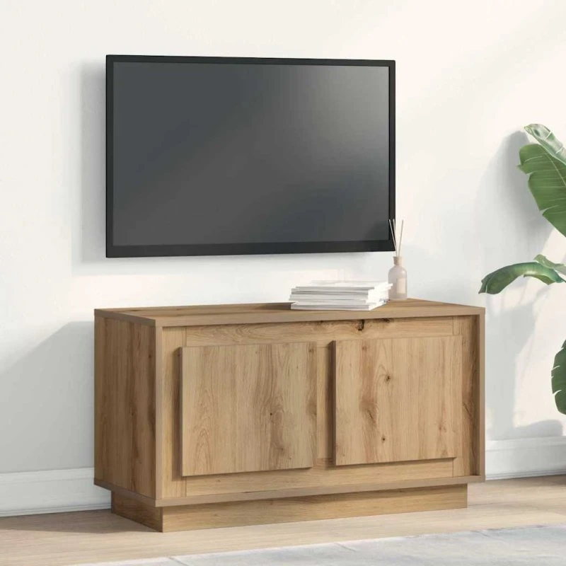 vidaXL TV-skab Artisan Eg 80 x 35 x 45 cm Konstrueret Træ