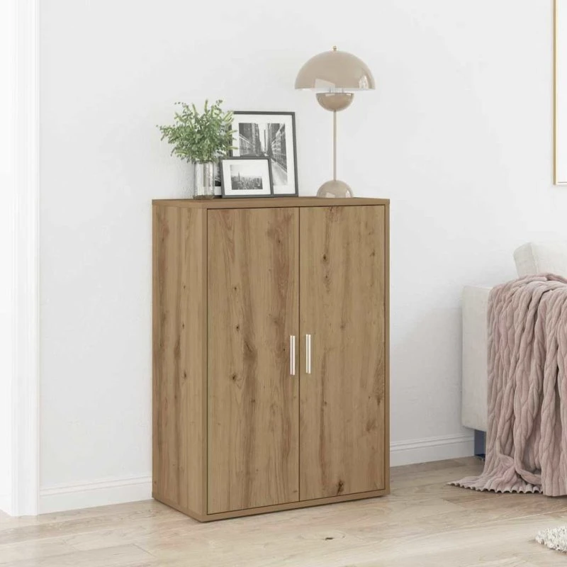 vidaXL Sideboard Artisan Egetræ 60 x 31 x 84 cm