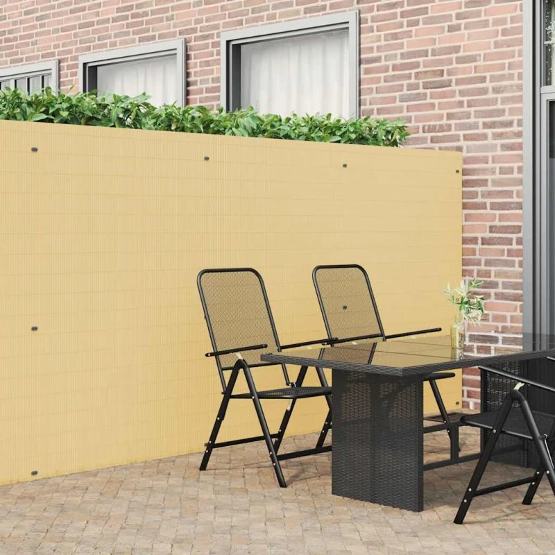 vidaXL havehegn dobbeltsidet 1,8x3 m PVC gul