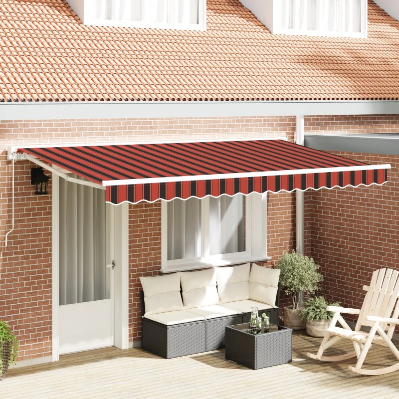 Udtrækkelig Markise Multifarvet Stribe 400x200 cm Stof
