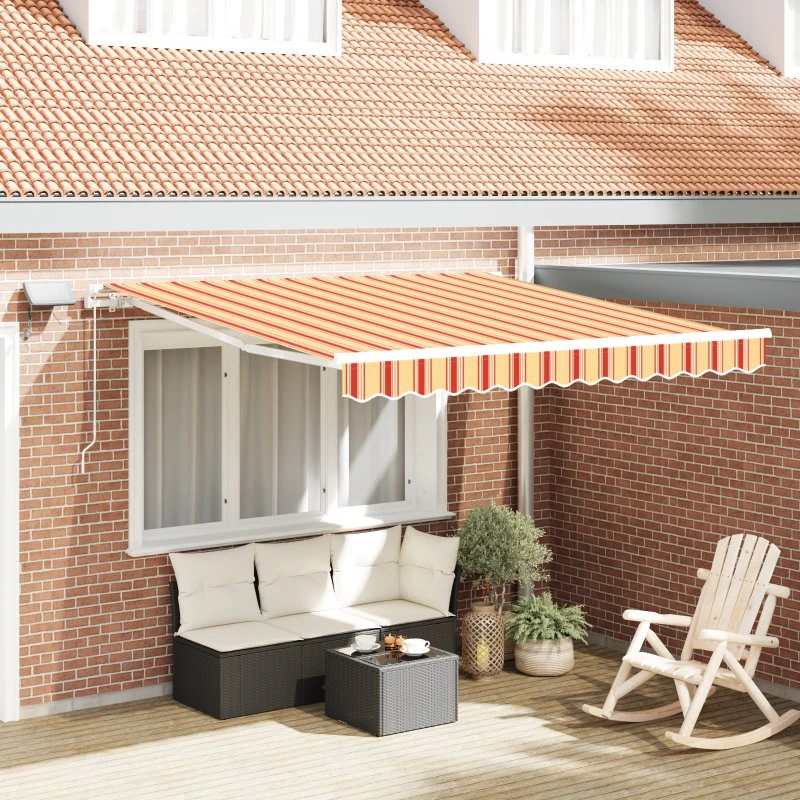 SunScape Gul-Orange 300x250 cm Manuel Markise