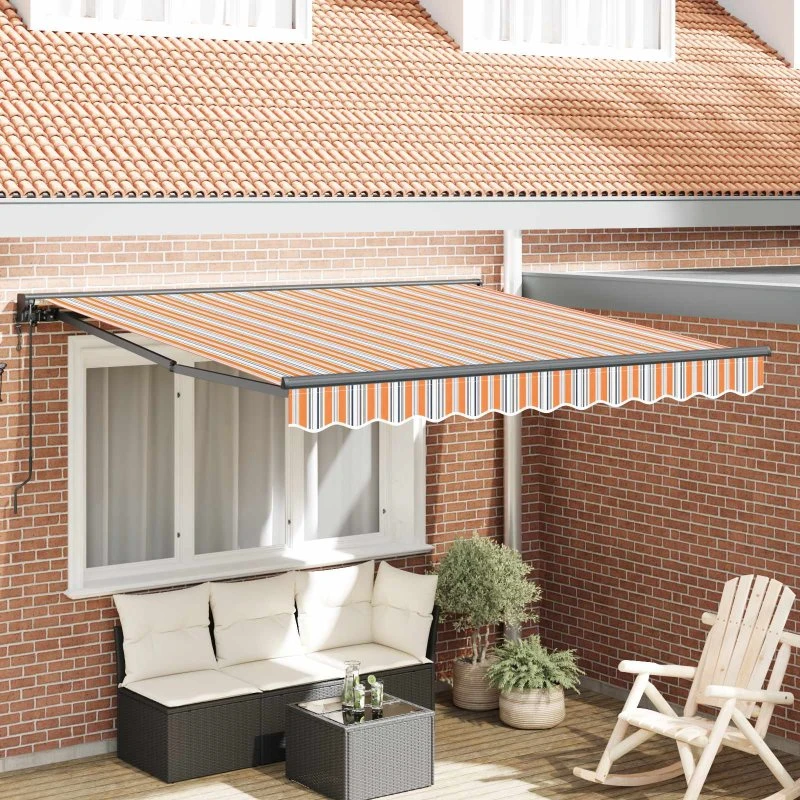 vidaXL Markiseramme Blå og Orange 350x250 cm