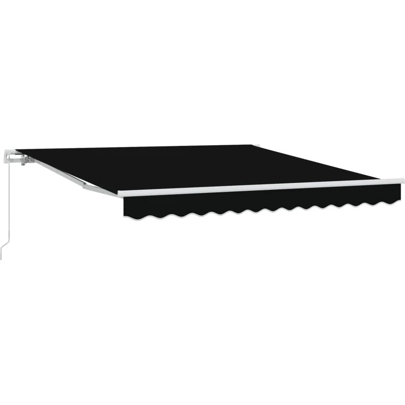 vidaXL Markise 350 x 250 cm Sort Polyester