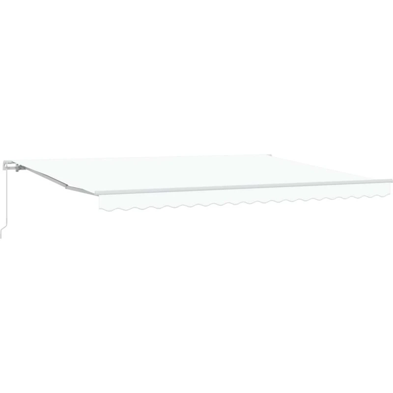 vidaXL Markise Hvid 450x300 cm Polyester og Metal