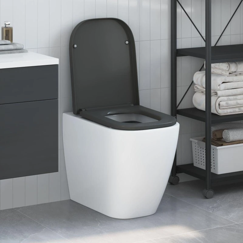 Toto Hurtig Udløsnings Toiletbræt Antracit 44,5 x 35 cm