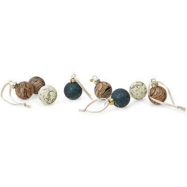 Ferm Living Marble Baubles S - Sæt, 8 stk.