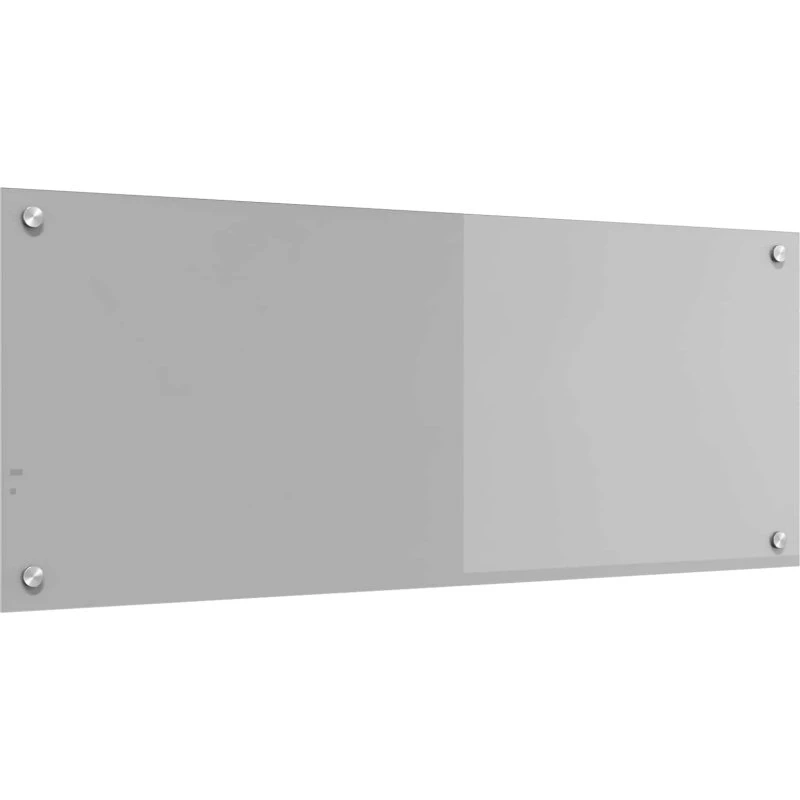 vidaXL Køkkenbacksplash Lysegrå 100 x 40 cm hærdet glas